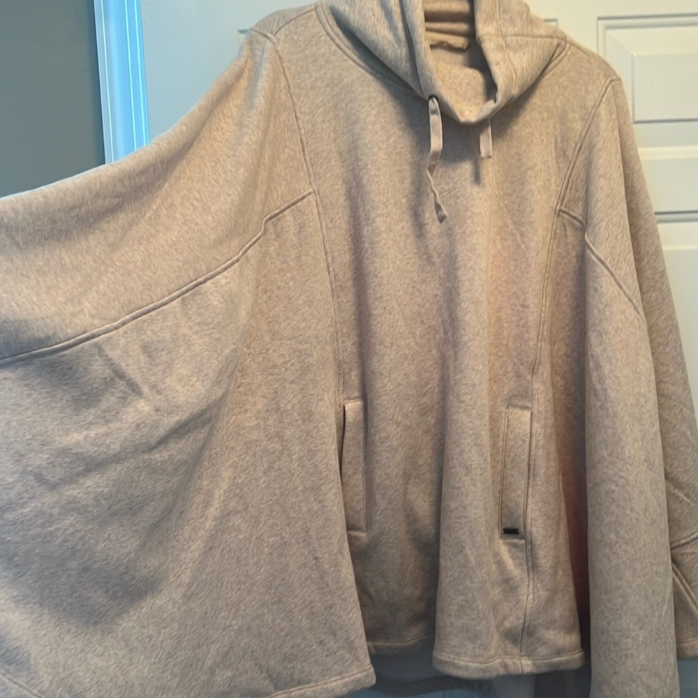 UGG Poncho - size XL - oatmeal color. Fleece inside. Material content not listed